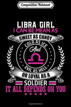 portada Composition Not: Libra Girl i can be Mean Taurus Girl Birthday Journal 