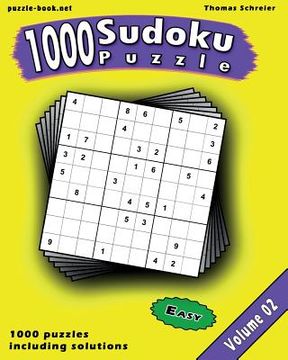 portada Sudoku: 1000 Easy 9x9 Sudoku, Vol. 2 (en Inglés)