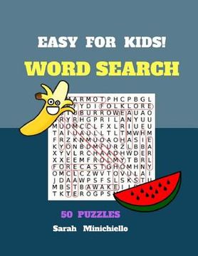 portada Easy For Kids Word Search 50 Puzzles: Word Search Books 50 Puzzles Large Print (en Inglés)