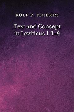 portada text and concept in leviticus 1:1-9: a case in exegetical method (in English)