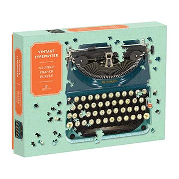portada Vintage Typewriter 750 Piece Shaped Puzzle 