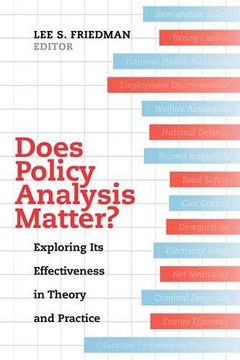 portada Does Policy Analysis Matter? (Wildavsky Forum Series) (en Inglés)