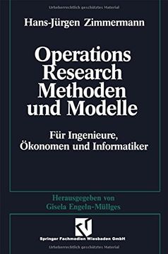 portada Methoden und Modelle des Operations Research: Für Ingenieure, Ökonomen und Informatiker (German Edition)