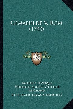 portada Gemaehlde V. Rom (1793) (en Alemán)