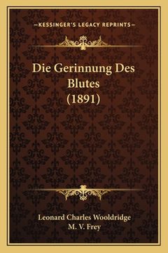 portada Die Gerinnung Des Blutes (1891) (in German)