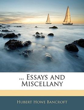 portada essays and miscellany (en Inglés)