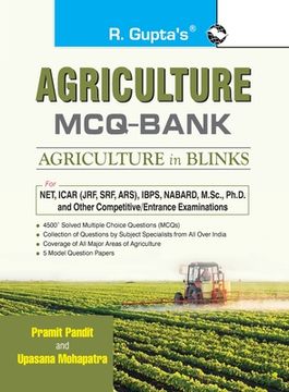 portada Agriculture MCQ Bank: Agriculture in Blinks Exam Guide (en Inglés)