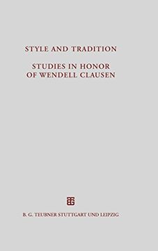 portada Style and Tradition. Studies in Honor of Wendell Clausen (en Inglés)