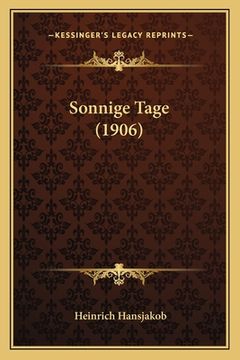 portada Sonnige Tage (1906) (en Alemán)