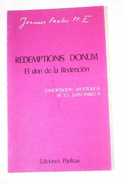 portada Redemptionis donum: El don de la Redención