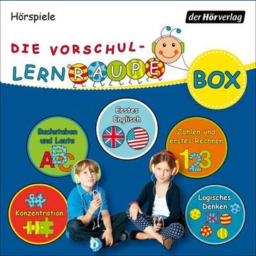 portada Die Vorschul-Lernraupen-Box: Enthält: Buchstaben & Laute, Zahlen & Erstes Rechnen, Logisches Denken, Konzentration und Englisch (en Alemán)