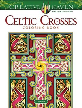 portada Creative Haven Celtic Crosses Coloring Book (Adult Coloring) (en Inglés)