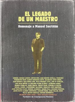 portada El Legado en un Maestro: Homenaje a Manuel Sacristán