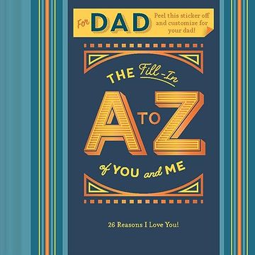portada The Fill-In a to z of you and me: For dad (in English)