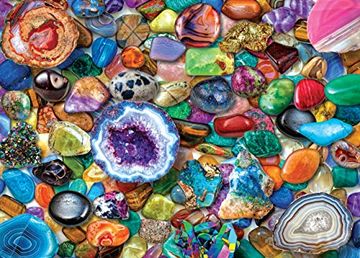 portada Crystals and Gemstones Jigsaw Puzzle: 1000 Pieces (en Inglés)