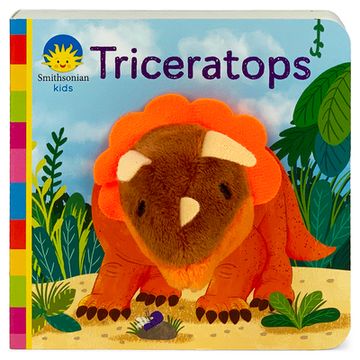 portada Triceratops (Smithsonian Kids Finger Puppet Board Book) (en Inglés)