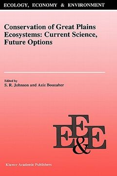 portada conservation of great plains ecosystems: current science, future options (en Inglés)