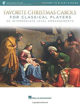 portada Favorite Christmas Carols for Classical Players - Trumpet and Piano: With Online Audio of Piano Accompaniments (en Inglés)