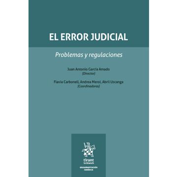 portada El Error Judicial. Problemas y Regulaciones