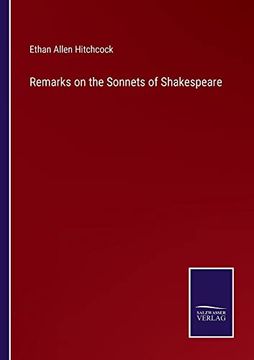 portada Remarks on the Sonnets of Shakespeare (en Inglés)