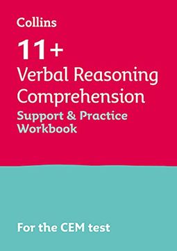 portada Collins 11+ – 11+ Verbal Reasoning Comprehension Support and Practice Workbook: For the cem 2021 Tests (en Inglés)
