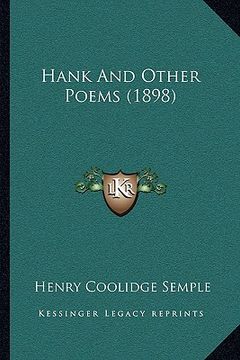 portada hank and other poems (1898) (en Inglés)