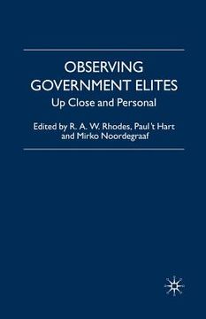 portada Observing Government Elites: Up Close and Personal (en Inglés)