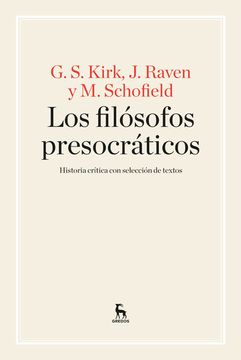 portada Los Filósofos Presocráticos (in Spanish)