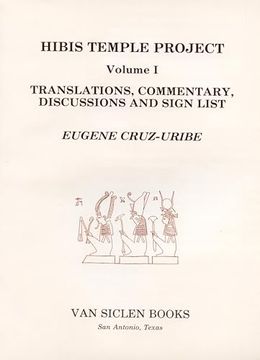 portada Hibis Temple Project i: Translations, Commentary, Discussions and Sign List (in English)