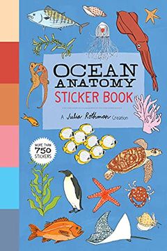 portada Ocean Anatomy Sticker Book: A Julia Rothman Creation; More Than 750 Stickers (in English)