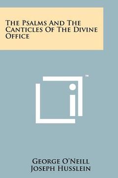 portada the psalms and the canticles of the divine office (en Inglés)