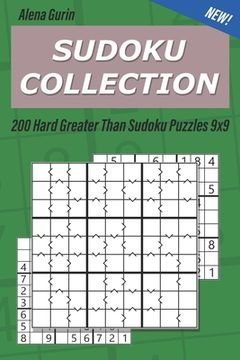 portada Sudoku Collection: 200 Hard Greater Than Sudoku Puzzles 9x9 (en Inglés)