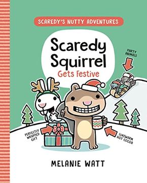 portada Scaredy Squirrel Gets Festive: (a Graphic Novel) (Scaredy's Nutty Adventures) (en Inglés)