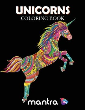 portada Unicorns Coloring Book: Coloring Book for Adults: Beautiful Designs for Stress Relief, Creativity, and Relaxation (en Inglés)