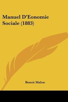 portada manuel d'eonomie sociale (1883) (en Inglés)