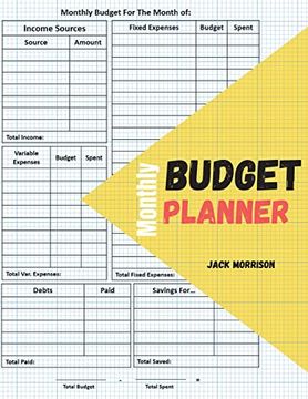 portada Monthly Budget Planner and Organizer: Debt and Savings Tracker + Budgeting Expenses Volume