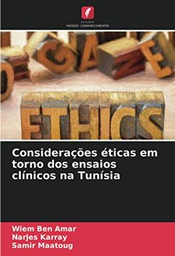 portada Considerações Éticas em Torno dos Ensaios Clínicos na Tunísia (en Portugués)