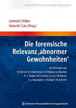 portada Die Forensische Relevanz Abnormer Gewohnheiten'' (en Alemán)
