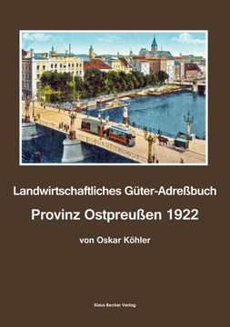 portada Landwirtschaftliches Güter-Adreßbuch, Provinz Ostpreußen 1922 