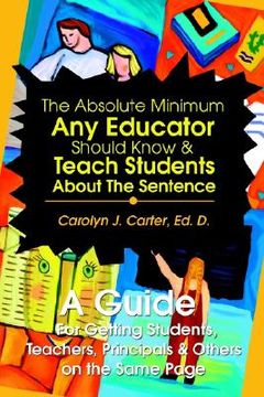 portada the absolute minimum any educator should know (en Inglés)
