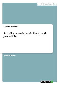 portada Sexuell Grenzverletzende Kinder und Jugendliche (in German)