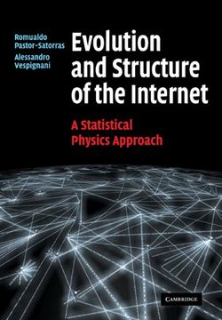 portada Evolution and Structure of the Internet Paperback: A Statistical Physics Approach (en Inglés)
