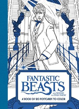 portada Fantastic Beasts and Where to Find Them: A Book of 20 Postcards to Color 