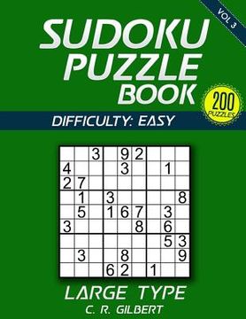 portada SUDOKU Puzzle Book - EASY (Volume 3) (en Inglés)