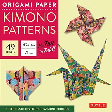 portada Origami Paper Kimono Patterns Large (en Inglés)