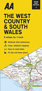 portada Road map Britain 01. West Country & South Wales 1: 200 000: Streetmap 