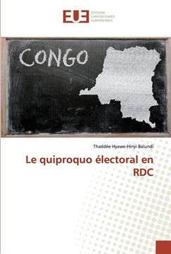 portada Le quiproquo électoral en RDC (en Francés)