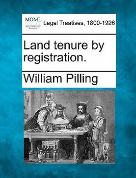 portada land tenure by registration.