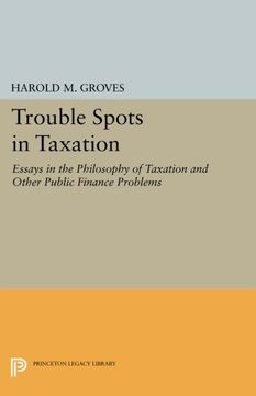 portada Trouble Spots in Taxation: Essays in the Philosophy of Taxation and Other Public Finance Problems (Princeton Legacy Library) (en Inglés)
