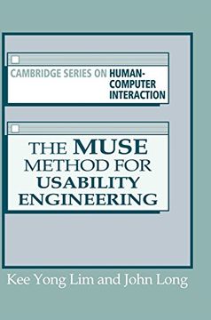 portada The Muse Method for Usability Engineering (Cambridge Series on Human-Comp) (en Inglés)